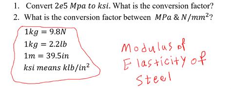 100 ksi to mpa.